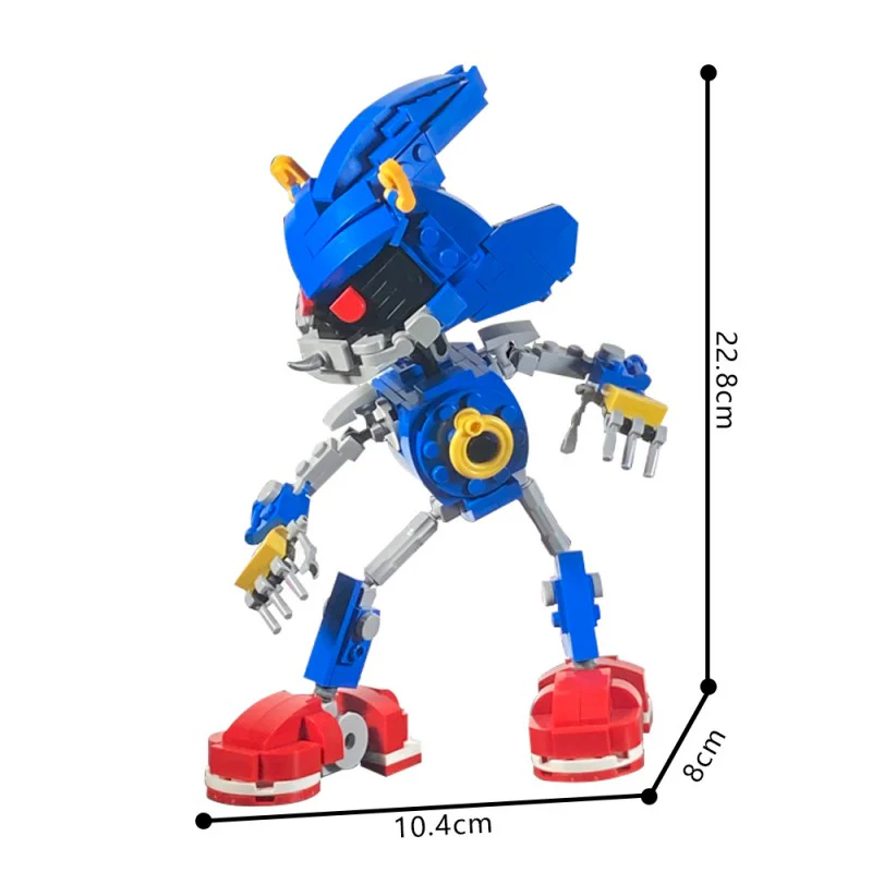 (Gobricks version) 332pcs MOC-220049 Metal Sonic - Image 4
