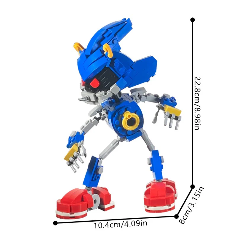 (Gobricks version) 332pcs MOC-220049 Metal Sonic - Image 5