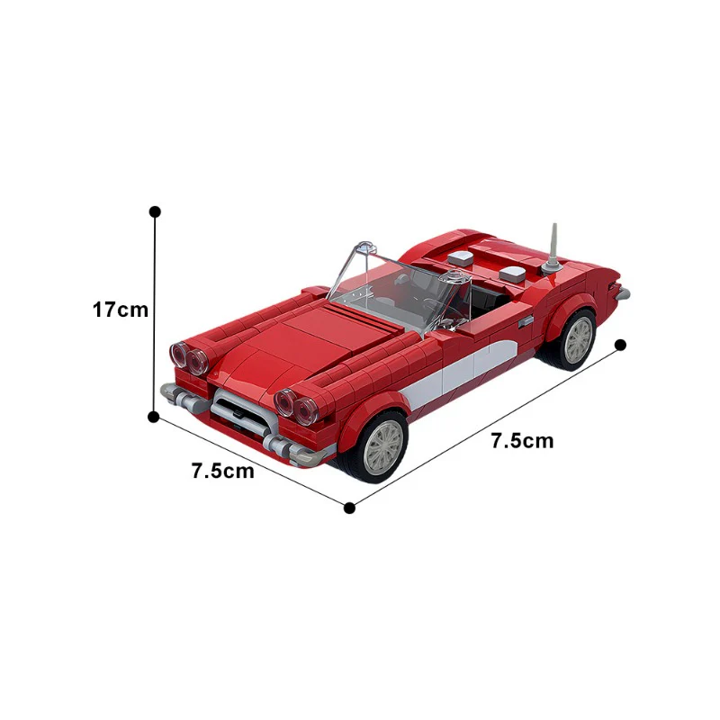 (Gobricks version) 335 pcs MOC-153390 MOCturnal Mini Icons Corvette C1 - Image 3