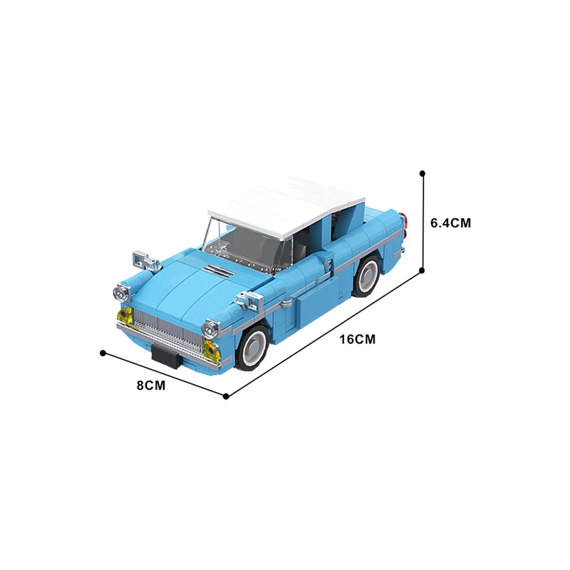 (Gobricks version) 336PCS MOC-171906 Weasley's Flying Ford Anglia - Image 6