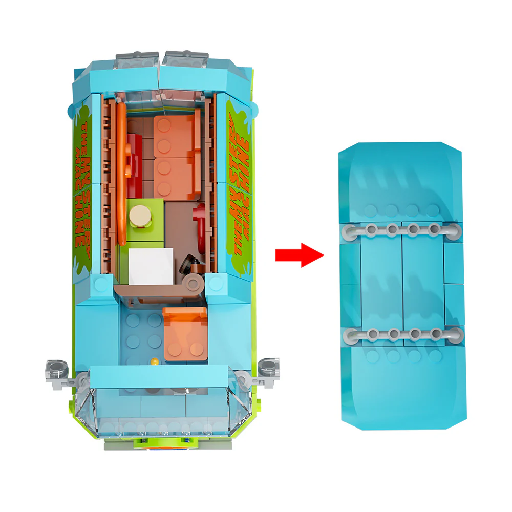 (Gobricks version) 340pcs MOC The Mystery Machine - Image 13