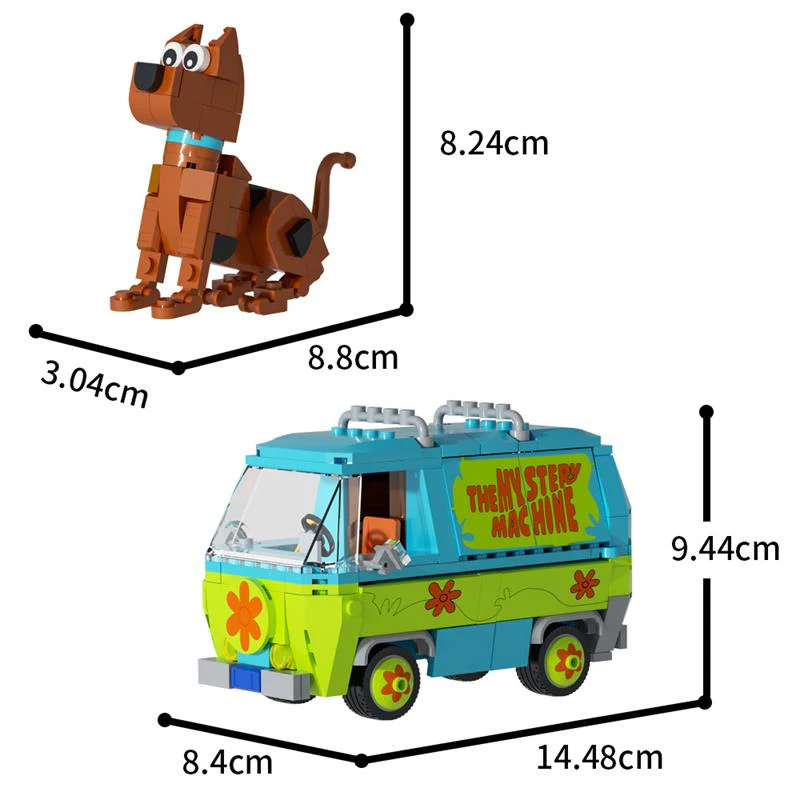 (Gobricks version) 340pcs MOC The Mystery Machine - Image 6