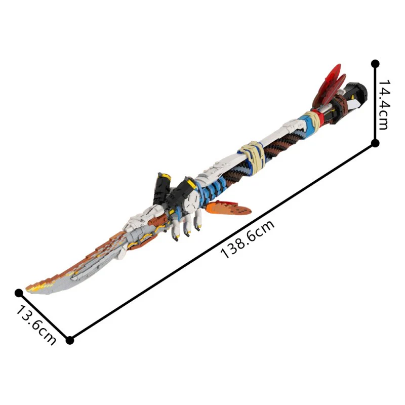 (Gobricks version) 3418pcs MOC-142400 Horizon Forbidden West 1:1 scale Champion's Spear - Image 2