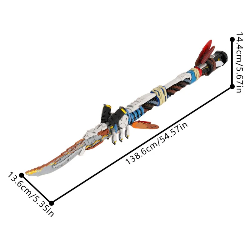 (Gobricks version) 3418pcs MOC-142400 Horizon Forbidden West 1:1 scale Champion's Spear - Image 3