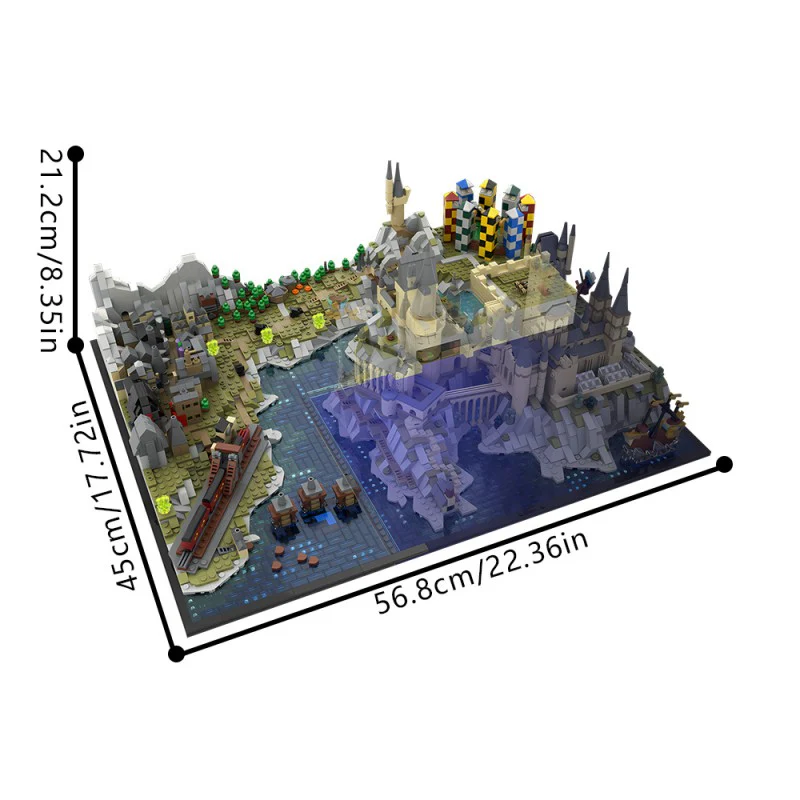 (Gobricks version) 3466PCS MOC-203377 Castle Grounds and Village Expansion (76419) - Image 4