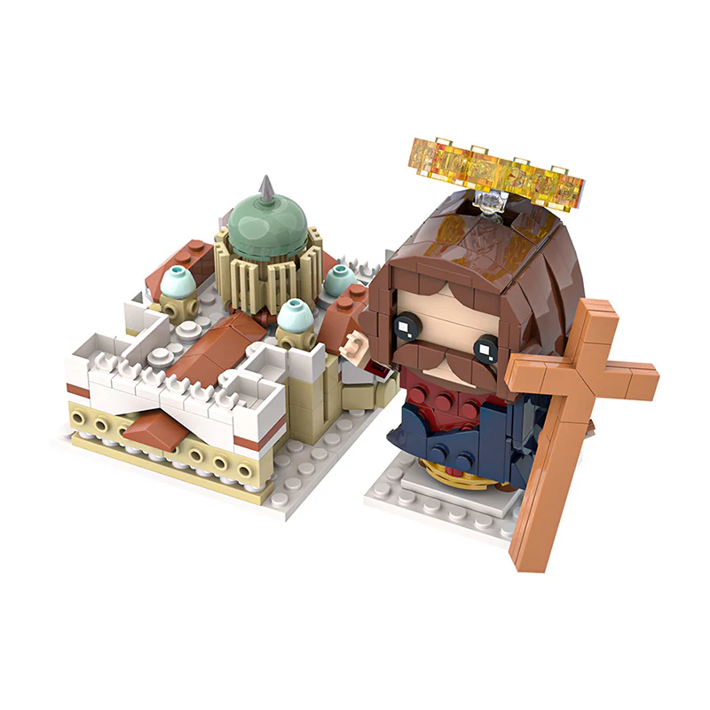 (Gobricks version) 347pcs MOC Religion - Church Jesus - Image 4