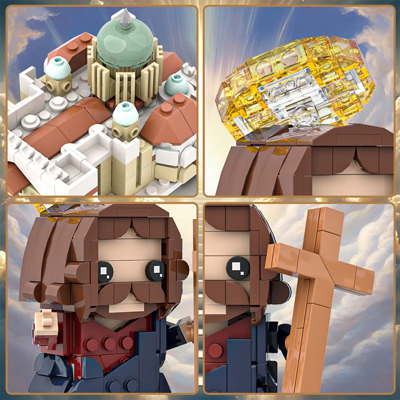(Gobricks version) 347pcs MOC Religion - Church Jesus - Image 8