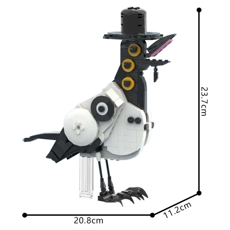(Gobricks version) 357pcs MOC-228151 'Sussie' Demonic Magpie - K-pop Demon Hunters - Image 3