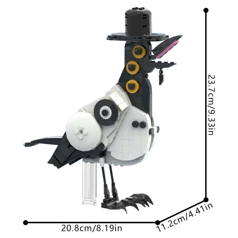 (Gobricks version) 357pcs MOC-228151 'Sussie' Demonic Magpie - K-pop Demon Hunters - Image 4