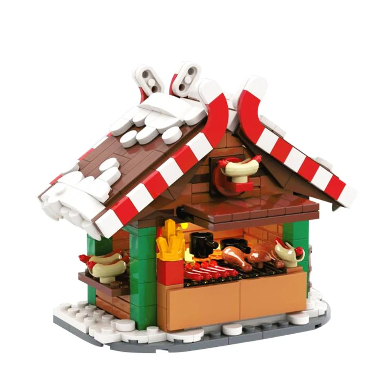 (Gobricks version) 375 pcs MOC-132331 Christmas Grilling Stand - Image 2