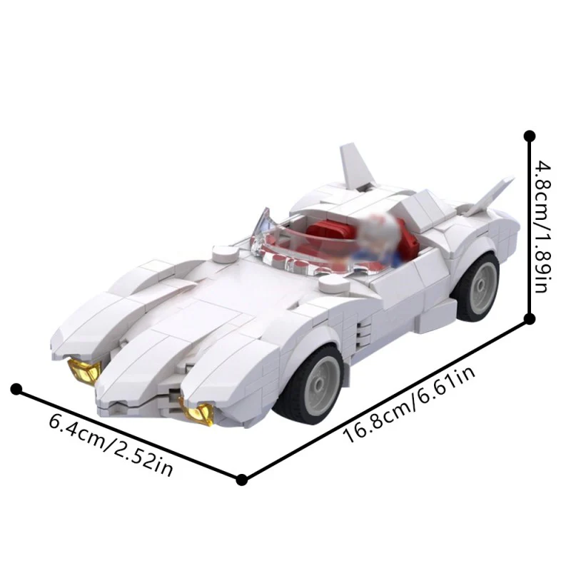 (Gobricks version) 378pcs MOC-192324 MOCturnal Speed Racer MACH 5 - Image 6