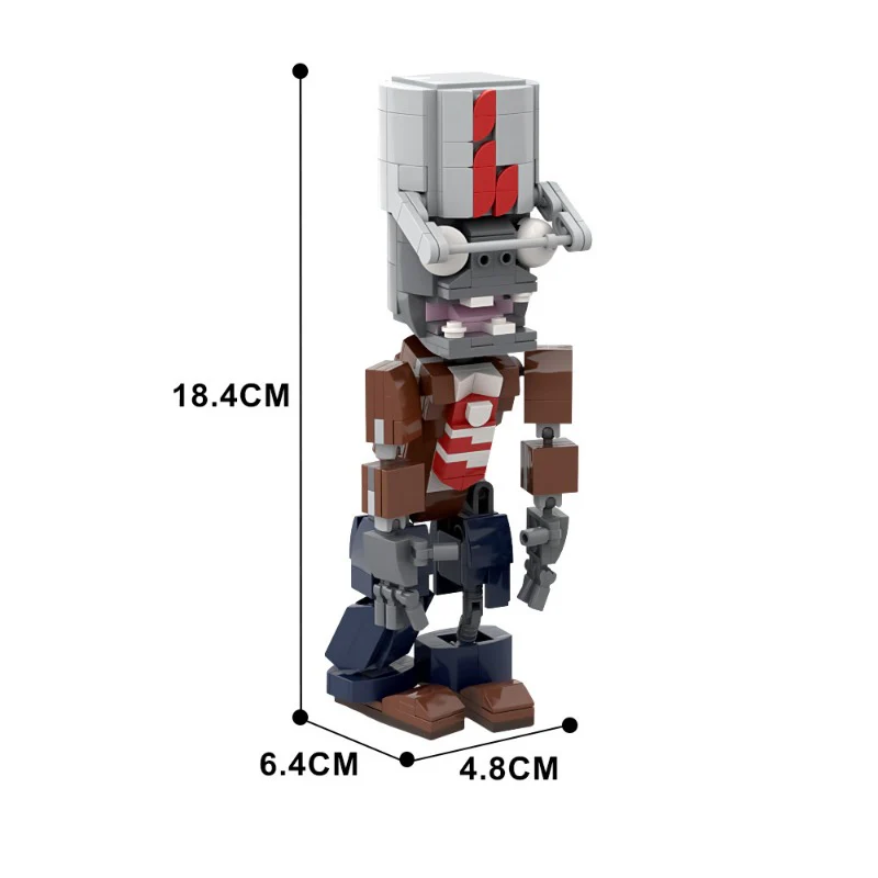 (Gobricks version) 200pcs+ MOC Bucket Zombie LEGO Compatible - Image 3