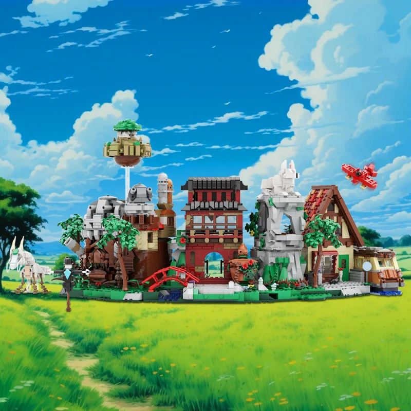 (Gobricks version) 3898pcs MOC Hayao Miyazaki Animation Scene Collection - Image 10