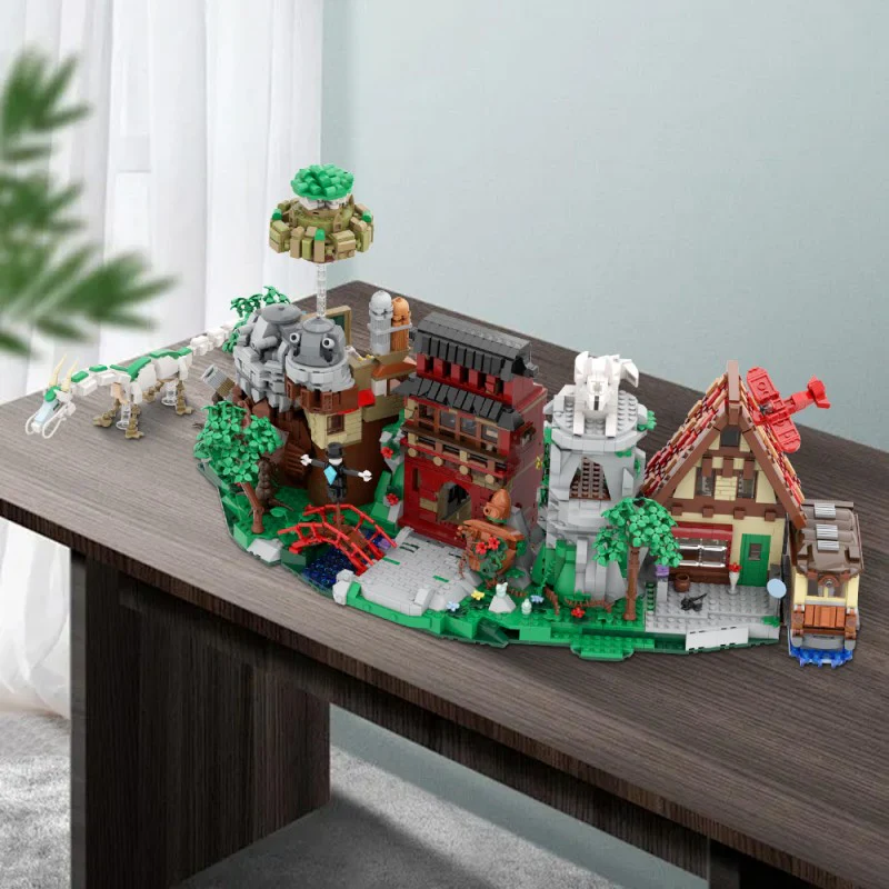 (Gobricks version) 3898pcs MOC Hayao Miyazaki Animation Scene Collection - Image 11