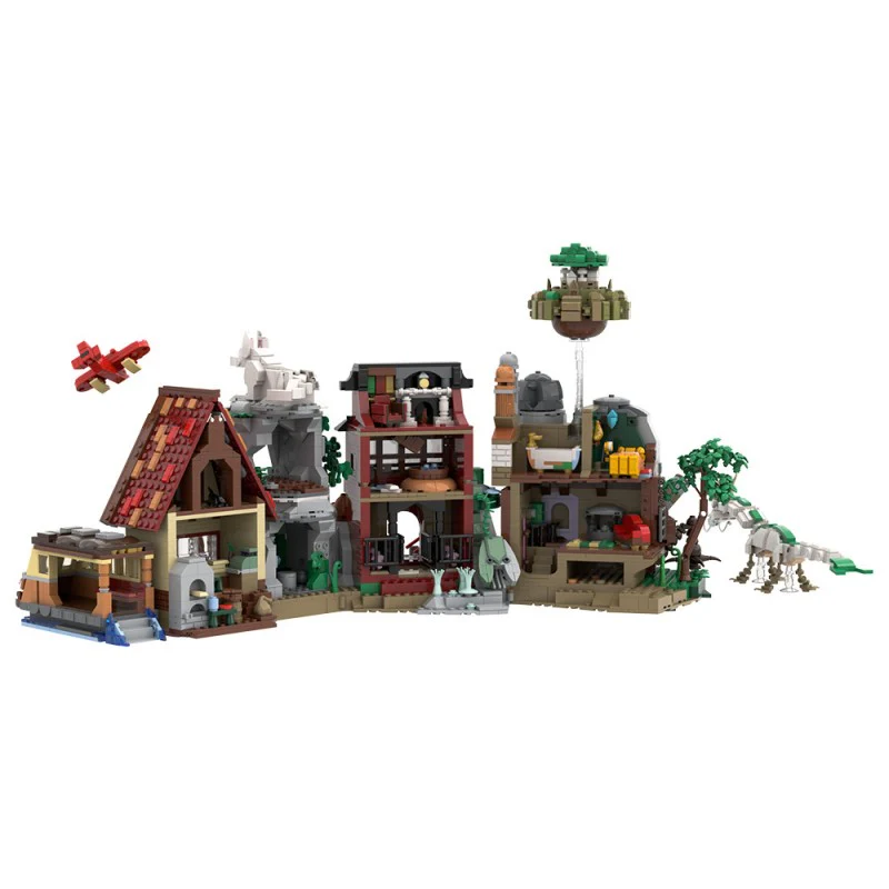 (Gobricks version) 3898pcs MOC Hayao Miyazaki Animation Scene Collection - Image 4