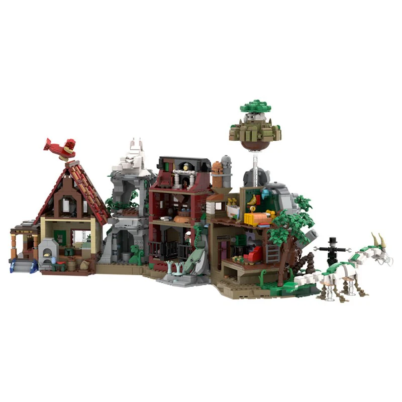 (Gobricks version) 3898pcs MOC Hayao Miyazaki Animation Scene Collection - Image 5