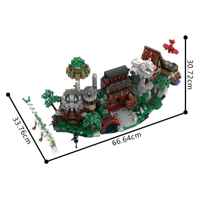 (Gobricks version) 3898pcs MOC Hayao Miyazaki Animation Scene Collection - Image 6