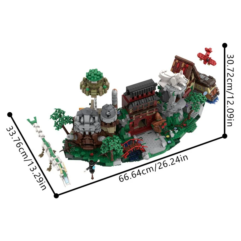 (Gobricks version) 3898pcs MOC Hayao Miyazaki Animation Scene Collection - Image 7