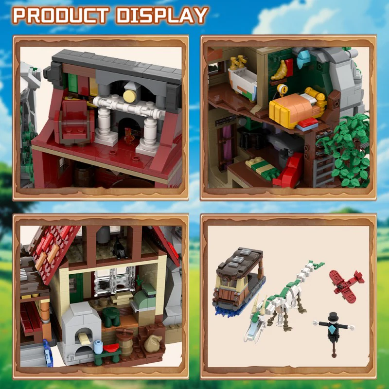 (Gobricks version) 3898pcs MOC Hayao Miyazaki Animation Scene Collection - Image 8