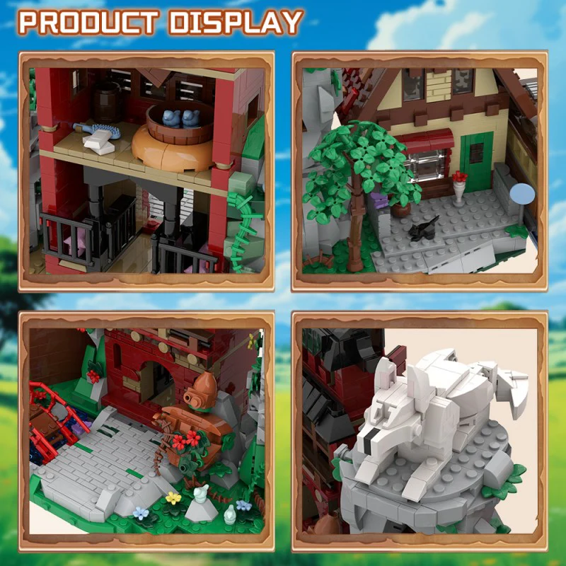 (Gobricks version) 3898pcs MOC Hayao Miyazaki Animation Scene Collection - Image 9