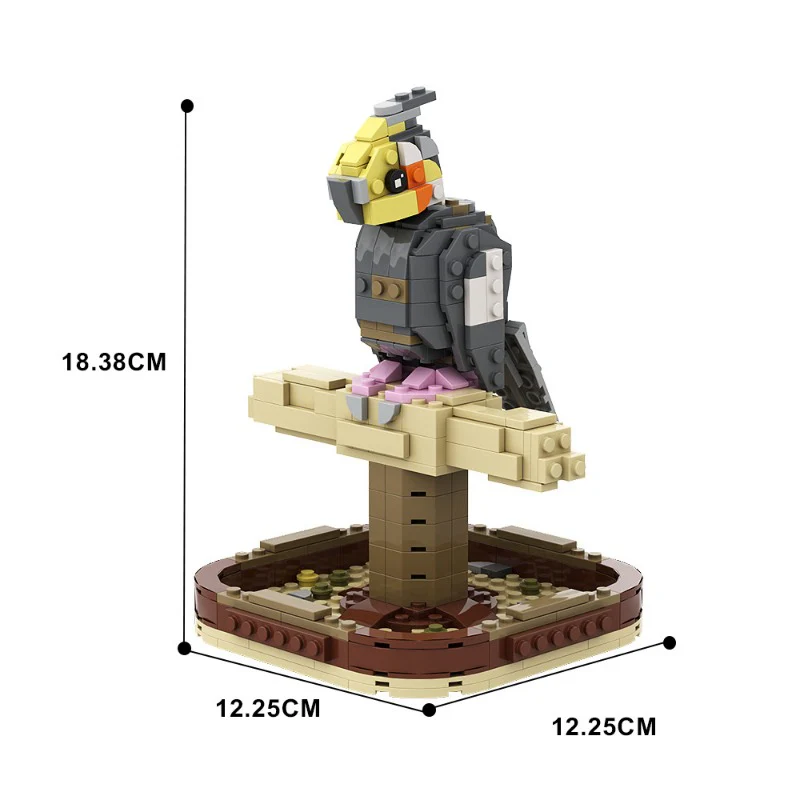 (Gobricks version) 392 pcs MOC-124853 Cockatiel - Image 4
