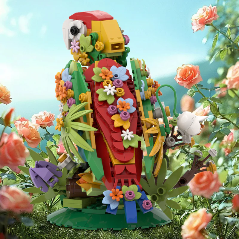 (Gobricks version) 396PCS Flower language bird - Image 2