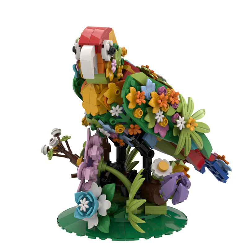 (Gobricks version) 396PCS Flower language bird - Image 3