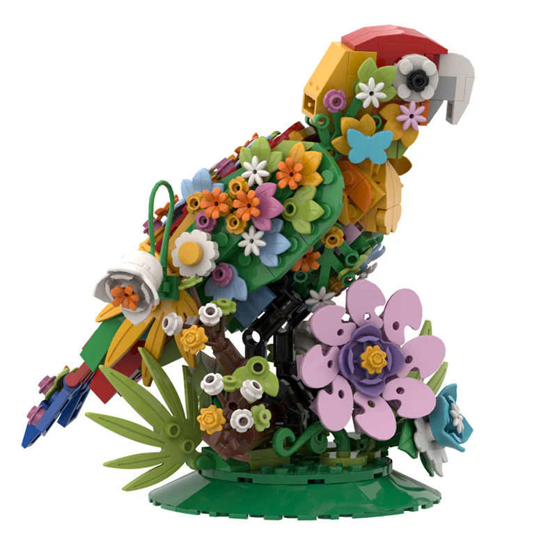 (Gobricks version) 396PCS Flower language bird - Image 4