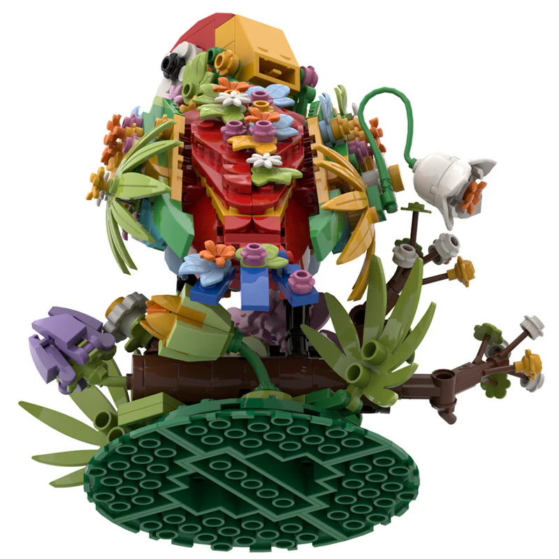(Gobricks version) 396PCS Flower language bird - Image 7