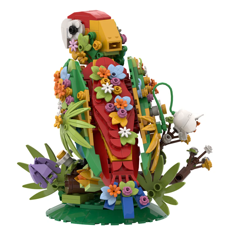 (Gobricks version) 396PCS Flower language bird - Image 8