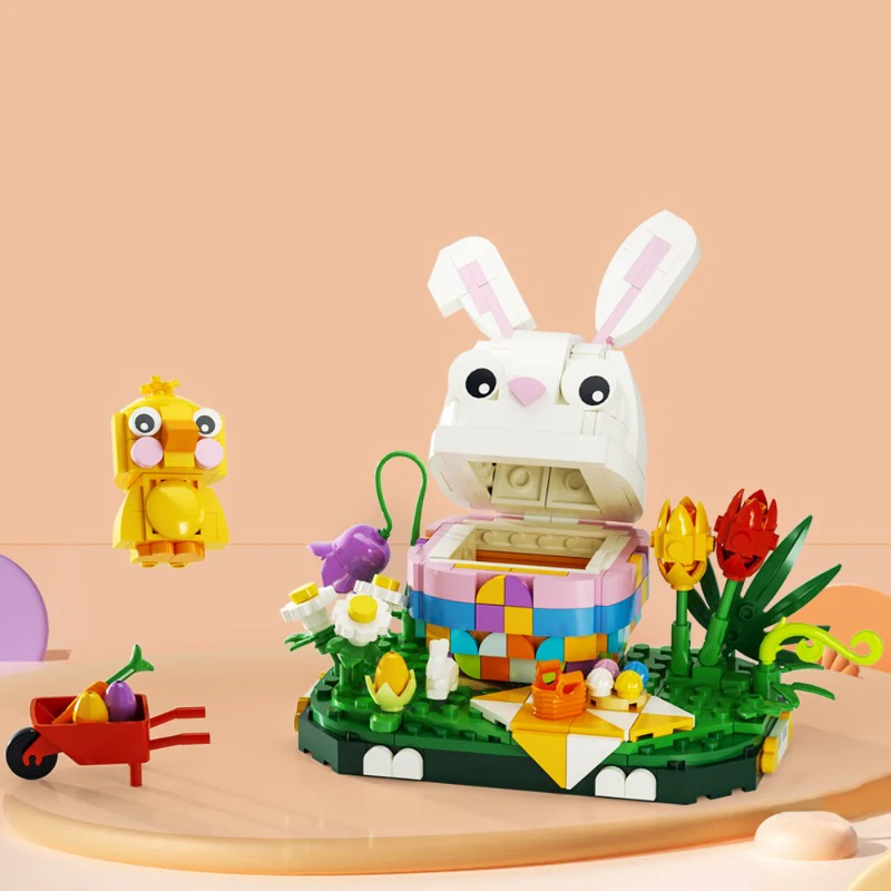 (Gobricks version) 400PCS+ MOC Bunny egg Easter - Image 2