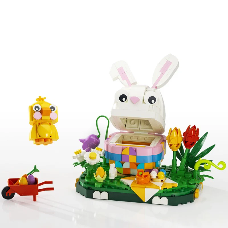 (Gobricks version) 400PCS+ MOC Bunny egg Easter - Image 3