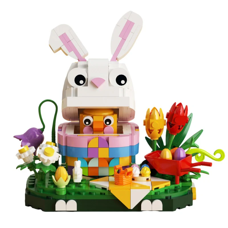 (Gobricks version) 400PCS+ MOC Bunny egg Easter - Image 5
