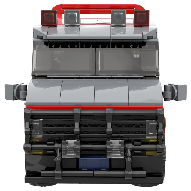 (Gobricks version) 400pcs+ MOC Draco Agent GMC Black Big Van Vandura - Image 8