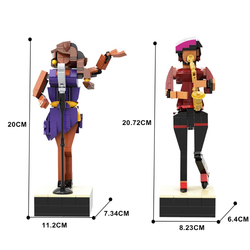(Gobricks version) 400PCS+ MOC Jazz Band Group - Image 4