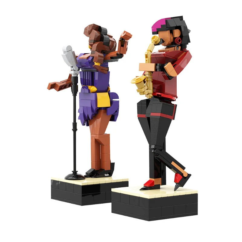 (Gobricks version) 400PCS+ MOC Jazz Band Group - Image 6