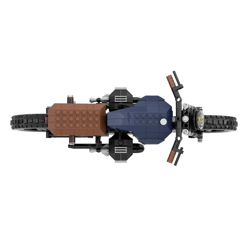 (Gobricks version) 403pcs MOC BMW R100 serie Air Boxer Moto Cafe Racer - Image 3