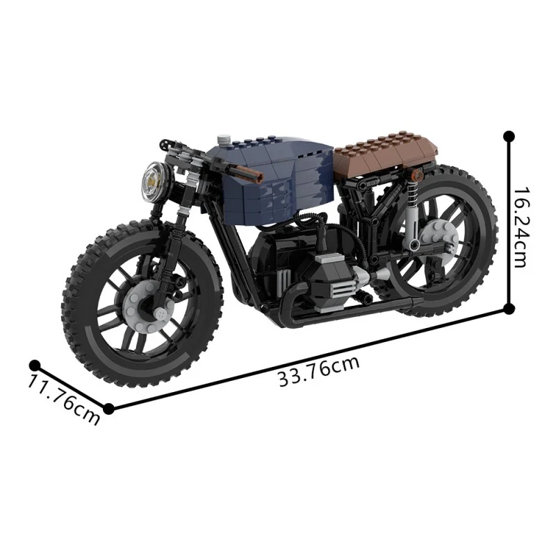 (Gobricks version) 403pcs MOC BMW R100 serie Air Boxer Moto Cafe Racer - Image 6