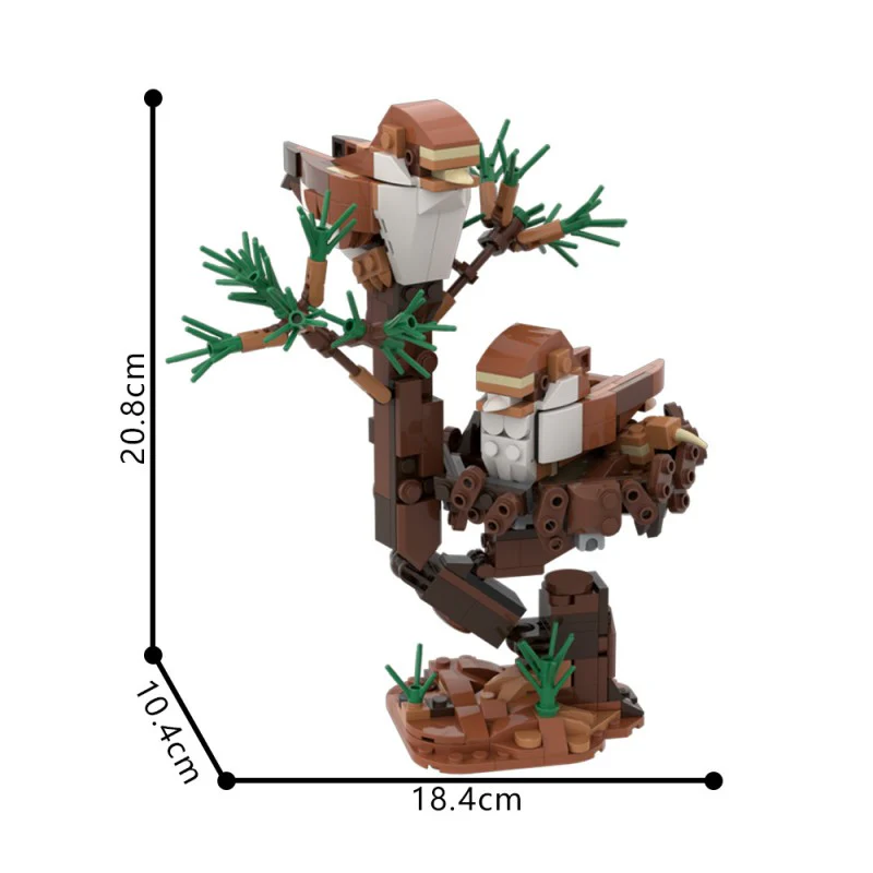 (Gobricks version) 404pcs MOC-209245 Two little birds - Image 4