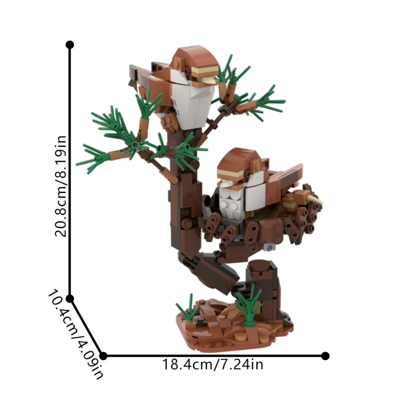 (Gobricks version) 404pcs MOC-209245 Two little birds - Image 5