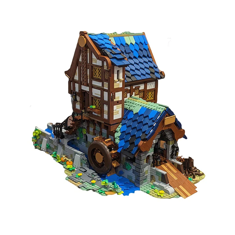 (Gobricks version) 4062pcs MOC-173041 Medieval Sawmill - Double 21325 Medieval Blacksmith Alternative Build - Image 2