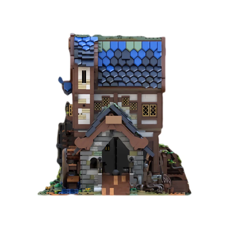 (Gobricks version) 4062pcs MOC-173041 Medieval Sawmill - Double 21325 Medieval Blacksmith Alternative Build - Image 3