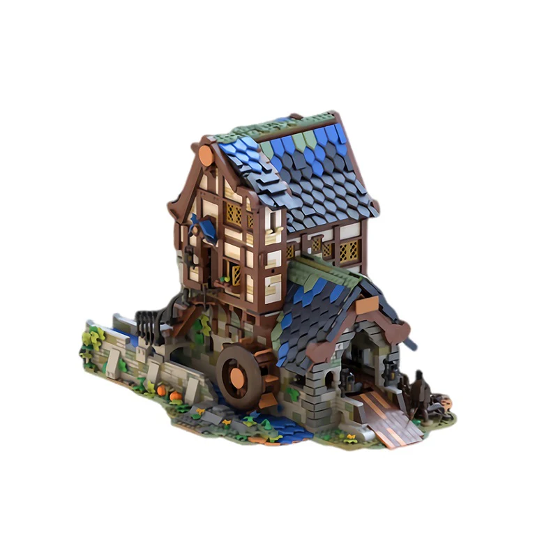(Gobricks version) 4062pcs MOC-173041 Medieval Sawmill - Double 21325 Medieval Blacksmith Alternative Build - Image 4