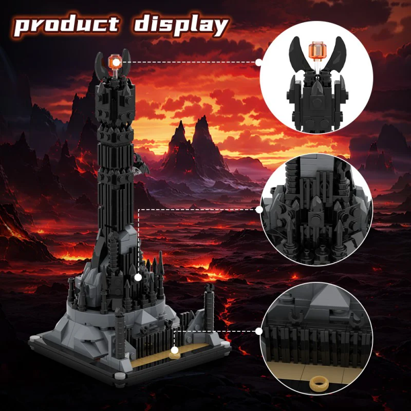 (Gobricks version) 413pcs MOC Barad Dur - Image 3