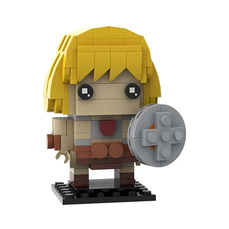 (Gobricks version) 416pcs MOC-201373 He-Man & Skeletor (Masters of the Universe) Brickheadz - Image 2