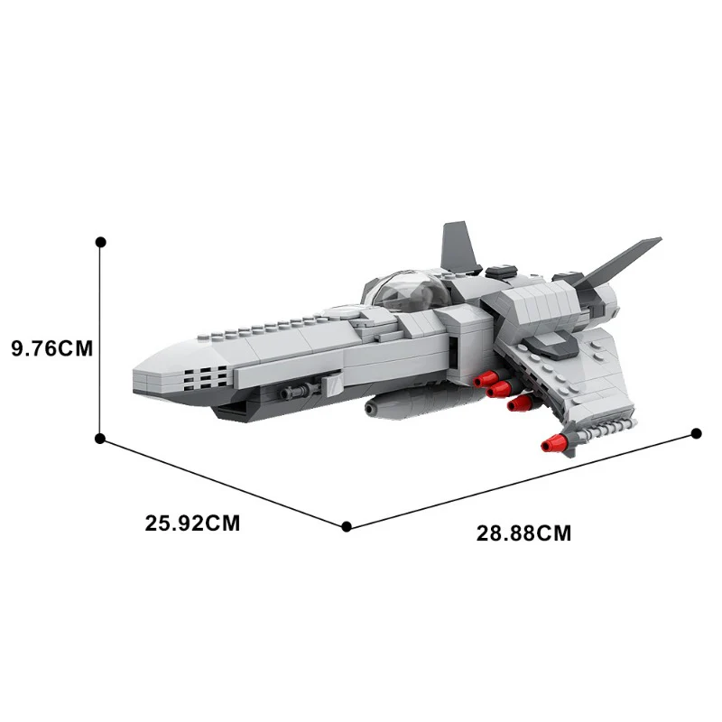 (Gobricks version) 438 pcs MOC-127820 Caprican Viper (Battlestar Galactica) - Image 3