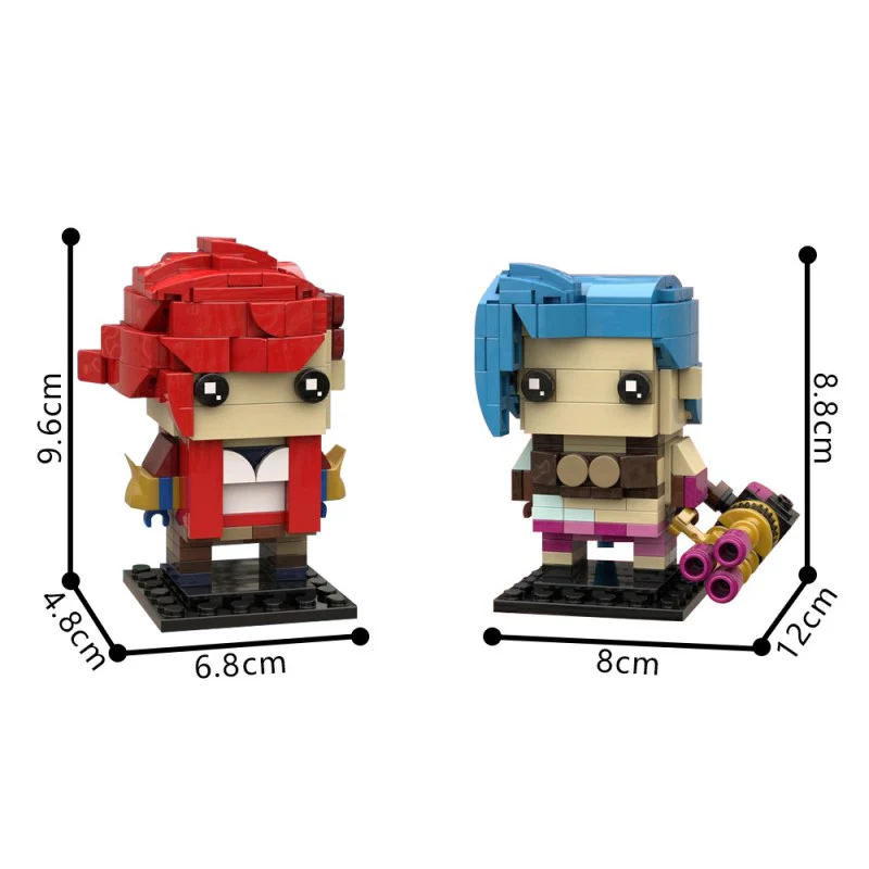 (Gobricks version) 439pcs MOC-211959 Jinx & Vi (Arcane) - Image 4