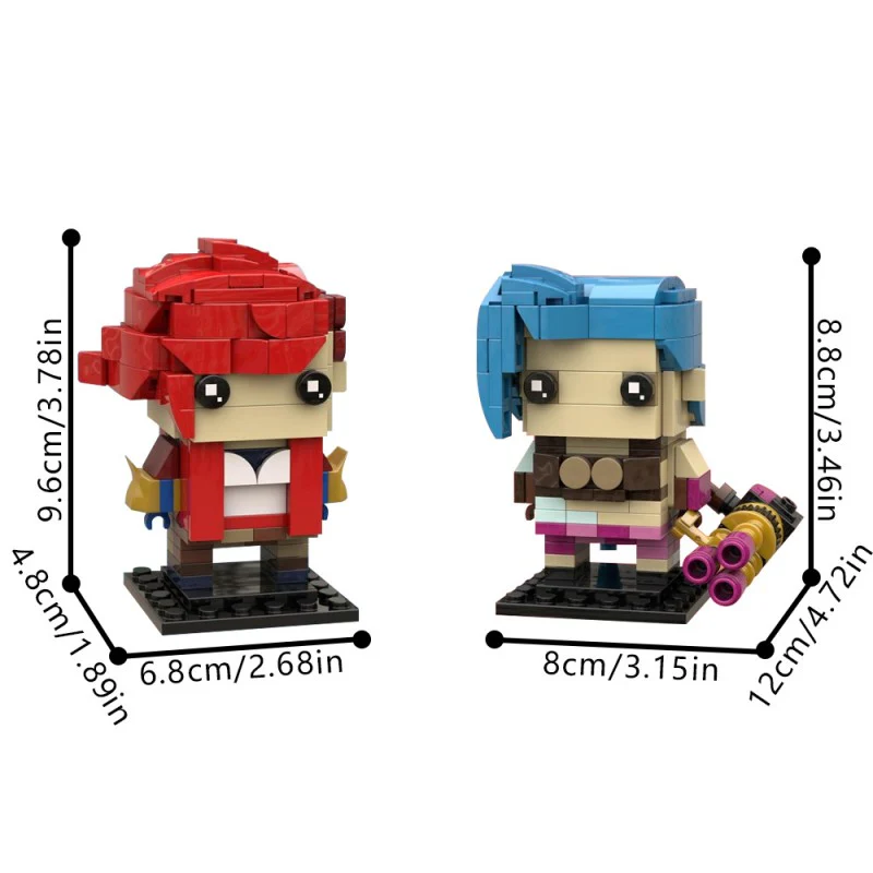 (Gobricks version) 439pcs MOC-211959 Jinx & Vi (Arcane) - Image 5