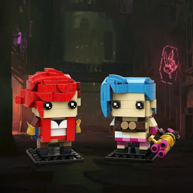 (Gobricks version) 439pcs MOC-211959 Jinx & Vi (Arcane) - Image 6
