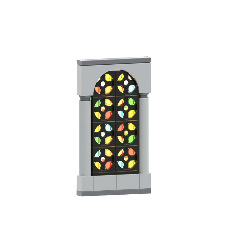 (Gobricks version) 44PCS MOC-152150 Stained Glass Window - Image 2
